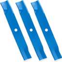 TCU15881 60" High Lift Blades for John Deere Ztrak Z930M Z950M Z950R Z915E Z951R 1025R Z757 Z665 X710 X730 X738 60 inch Deck Cut Lawn Tractor Zero-Turn Mower M128485, M131958, M144196, M163983, Blue
