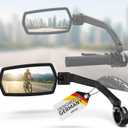 WITTKOP Bike Mirror | Large HD Field of Vision | 360 Rotatable & Foldable | Mounting Above & Below | Break-Proof & Durable | Ebike Accessories, Bike Mirror Handlebar Mount, Bicycle Mirrors