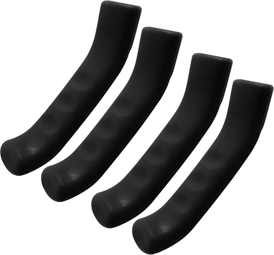 2 Pairs Bicycle Brake Lever Grip Protector Cover, Non-Slip Brake Lever Grip, Silicone Sleeve Universal Brake Protection Handle Cover for Bicycle, Cycling, Road/Mountain Bikes, Black