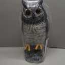 Solar Powered Garden Owl with Motion Detection, Rotating Head, Realistic Hoots and Silent Mode, Outdoor Statue and Sculpture, Owl Decoration for Home, Garden, Patio and Lawn