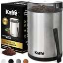 Kaffe Coffee Grinder Electric. Best Coffee Grinders for Home Use. (14 Cup) Easy On/Off w/Cleaning Brush Included. Stainless Steel
