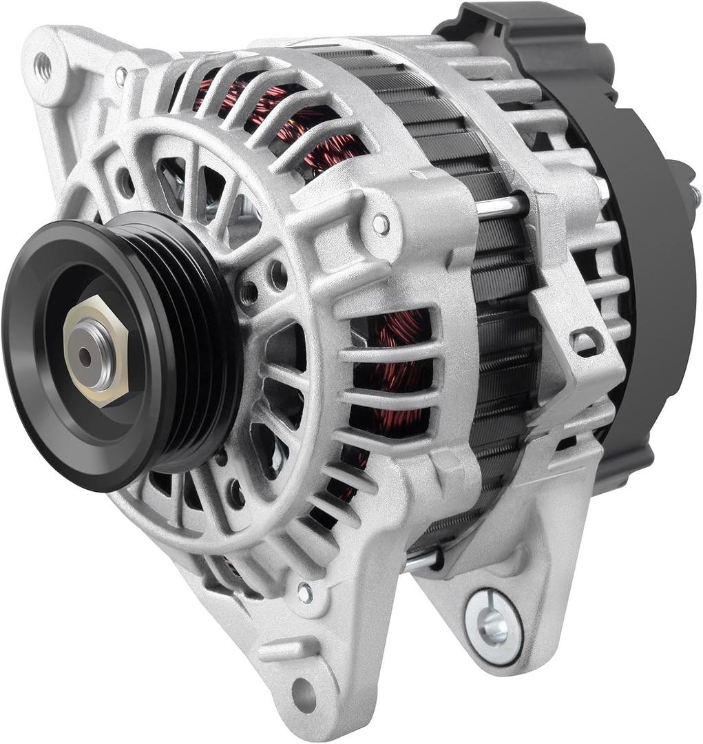 New Alternator fit for Hyundai for Elantra Alternator Replacement 2005 2006 for Kia for Spectra Alternator Replacement 2004 2005 2006 Compatible OEM Alternator Replacement#11011 AVA0048