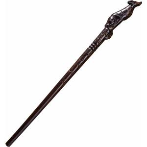 Handicraftviet Hand Carved Wooden Magic Wand Witch Wand Real Wood/Wood Wolf Wands for Wizards Collectible and Cosplay Magical Gift for Halloween, Christmas and Birthday Party 15 inch (S7)