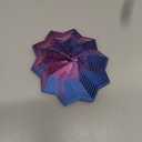 3D Printed Expanded Sensory Fidget Star Honeycomb Spiral Fractal Fidget Star with Handle Stress-Relief Spinning Tower 3D Printed Fidget Toys Birthday