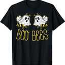 Boo Bees Funny Couples Halloween Costume for Adult Her Women T-Shirt 2XL