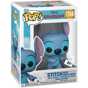 Funko Pop! Disney: Lilo & Stitch - Stitch with Mood Chart - 1/6 Odds for Rare Chase Variant - Collectable Vinyl Figure - Gift Idea - Official Merchandise - Toys for Kids & Adults - Disney Fans