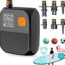 Fisca Paddle Board Pump, 25PSI Portable Rechargeable SUP Air Pump, Quick Inflate & Deflate/Auto Off & Car Adapter Electric Air Compressor for Stand up Paddle Boards, Kayak, Tent