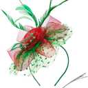 2025 Kentucky-Derby Fascinators Hats Tea Party Church Wedding Hats for Women Hair Clip Headwear
