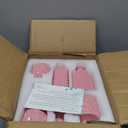 Baby Pink Glass Bud Vases Set of 12, Mini Flower Vase for Centerpieces, Small Vases in Bulk for Wedding Decoration, Vintage Vase for Baby Shower Centerpieces, Home Dcor