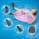 Gintenco Swim Fins, Kids Swim Training Fins for Lap Swimming, Travel Size Flippers with Mesh Bag, Silicone Swimming Fins for Kids Teens Adults Women Men