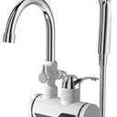 Eyes.sys Electric Shower Water Heater Instant Hot Water Faucet 360 Rotating Fast Heating Water Tap Tankless Water Heater with LED Display & Hose, Complete Shower Set, 30-60 Summer / 30-40 Winter