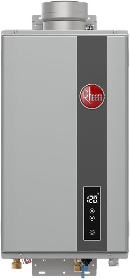 Rheem RTG-84DVLN-3 High Efficiency Non-Condensing Indoor Tankless Natural Gas Water Heater, 8.4 GPM