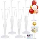 4 Sets Balloon Stand Kits, Balloon Sticks Holder with Base for Table Baby Shower Gender Reveal Graduation Birthday Wedding Anniversary Party Decorations