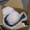 Cloud-Soft Cat Window Sill Perch with Zipper Designed Cushioned Bed, Supportive Cat Window Seat with Premium Solid Wood & Sturdy Metal Frame, Pet Hammock Bed for Large Cats (Large, White) (Large(24.4''x15''))