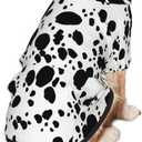 Cute Dalmatian Print Dog HoodiesDog Clothes with Pocket and Hat Winter Clothes Sweaters for Medium Large Dogs Girl Boy Pets' Clothes Outfits