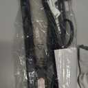 SKIMI Airflow Styler, Titanium Flat Iron Hair Straightener, Professional Curling Iron with Cooling Air Vents to Lock in Style, 5 Temps & Dual Voltage, Auto Off (Black & Blush Gold).