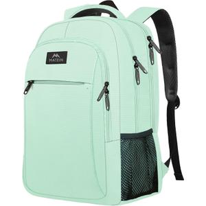 MATEIN Travel Laptop Backpack, 15.6 Inch Computer Backpack, Slim Lightweight Fashion Water Resistant Womens Traveling Backpack Casual Daypack for College Office, Mint Green
