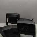 Youxmoto Towing Mirrors fit for Ford F-150 2007 2008 2009 2010 2011 2012 2013 2014 Pickup Truck Mirrors, Manual Telescoping/Folding, Heated; Turn Signal; Puddle Light; Black