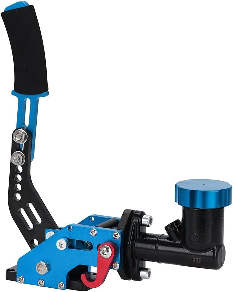 Racing Hydraulic Drift Handbrake Gear Lever W/Oil Tank Hydro E-Brake Rally 3/4 0.75Bar 3/8-24 Parking Adjustable Brake (Blue)
