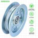 2 Pack 301564 Dixie Chopper Flat Idler Pulley Replaces Dixie Chopper 300401 Pulley, Rotary Pulley 13413 for Dixie Chopper Classic 3560T 2760 2460 2044 2750 2250 3360 Decks