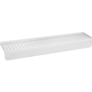 20"x4" Silicone Sink Edge Protector - Splash Guard with Suction Cups & 5 Tilt, Cuttable Edge Guard for Kitchen Sink, Bathroom,Granite & Quartz Countertops(White)