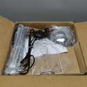 COSYLUX Modern Floor Lamp for Living Room, Industrial Tall Standing Lamp for Bedroom, Metal Shade Reflecting Light Reading Floor Lamp for Office, Nursery Room, Corner(Chrome)