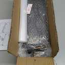 Bamboo Stove Shelf, Spice Shelf for Kitchen Stove, 31in Over the Stove Shelf, Stove Top Shelf for Back of Stove with EVA Kitchen Liner, Utensil Holder & 6 Hooks, for Over Stove(Black)