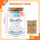 NewEleven Mothers Day Gifts for Daughter - Inspirational, Birthday, Confirmation Gifts For Daughter, Teen Girl, Adult Daughters - Daughters Birthday Gift Ideas From Mom, Dad - Bible Verse Jar