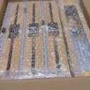 9 IN 1 Bamboo Foil and Plastic Wrap Organizer for Kitchen Drawer, Plastic Bag Organizer Organization and Storage, Food Storage Bag Organizer with Labels for Quart Gallon Snack Sandwich Bag (Natural)