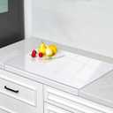 Wesiti Large Acrylic Cutting Board with Lip Non Slip 24"L X 14"W Clear Cutting Board Chopping Acrylic Countertop Protector Cover Shatter Resistant for Home Restaurant Kitchen Sink Stove