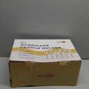 Gold Hurricane Candle Holders Set of 6, Tall Metal Windproof Glass Taper Candle Holder for Candlestick, Candle Sticks Decor, Table Centerpieces for Wedding, Candlelit Dinner Party Fireplace Decoration