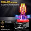 Compatible for 2016 2017 2018 2019 2020 2021 2022 2023 2024 Toyota Tacoma Fog Light Bulbs, Powersports Bulbs for Off road, Plug n Play, 6-Pack