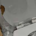 Mayfair Cassel Slow Close Toilet Seat, Easy Clean, Non Slip Premium Wood Seat, Easy Install, Made in USA, Round, White