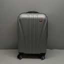SwissGear 7585 Hardside Expandable Luggage with Spinner Wheels, Silver, Carry-On 19-Inch