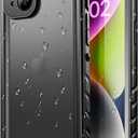 SPORTLINK for iPhone 14 Plus Waterproof Case - Shockproof Dustproof Phone Case with Screen Protector, Full Body Protective Case for iPhone Plus 6.7'' Black