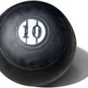 9 inch Diameter, 10 Pound, Black, Medicine Ball for Exercise, ACFT, Functional Fitness, Weight Training. Made in The USA.