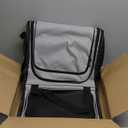 Cat Travel Carrier with Litter Box, Expandable Cat Carrier for 2 Cats for Traveling, Soft Sided Pet Carrier for Cats and Dogs up to 30lbs, Grey