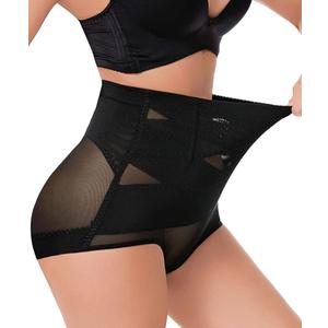 Dulchany Tummy Control Shapewear Panties for Women Body Shaper Seamless Underwear Panty Girdle (Black, S)