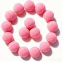 PoyPet 16-Pack Tennis Balls Bulk for Practice,Training and Beginners | Ideal for Dog Fetch,Chew and Play (Medium 2.5"-16 Pack, Pink)