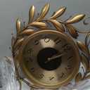 Vintage Silent Wall Clock with Metal Frame,20"×21.2"Elegant Retro Large