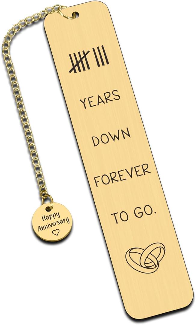 Bronze 8 Year Anniversary Gifts,Bronze Anniversary Gifts for Her Him,Christmas Gifts for Women Men,Anniversary Gifts for Men,Wedding Gifts for Couples,Regalo De Aniversario,Birthday Gifts Bookmarks