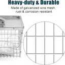 Live Animal Cage Trap, Heavy Duty Humane Cage Trap for Squirrels, Chipmunks, Rabbits, and Small Rodents, Safely Catch & Release - 1 Trap