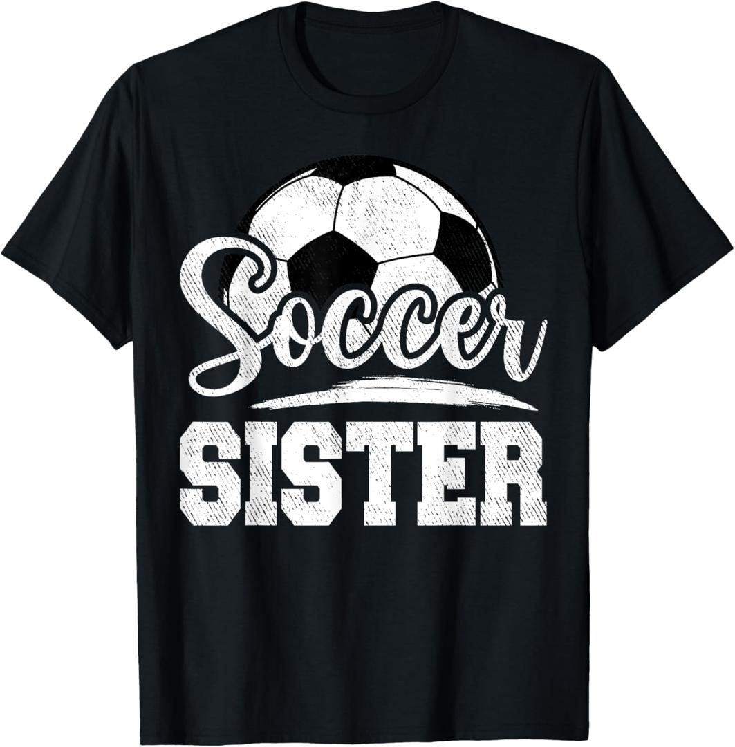 Soccer Sister Soccer Player Game Day T-Shirt, 3T