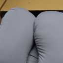 QUEEN ROSE Pregnancy Pillow, U Shaped Full Body Pillows for Sleeping Support, 55 Inch Maternity Pillow for Pregnant Women with Cooling Silky Cover, Blue