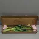 Artificial Tulips Flowers, 15pcs Real Touch Soft Latex Bouquet Fake Tulips for Home Office Kitchen Garden Wedding Party Decoration (Light Pink)