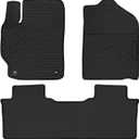 Car Rubber Floor Mat for Toyota Camry 7th 2012-2013-2014-2015-2016-2017 Custom Fit Full Black Rubber Car Floor Liners Set All Weather Protection Heavy Duty Odorless
