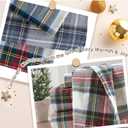 Comfort Spaces Cotton Flannel Sheets Queen Size, Ultra Soft Flannel Sheet Set with 14" Elastic Pocket , Plain Print Warm Flannel Bedding, Scottish Plaid Red 4 Piece