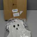 Sweetude 24 Pcs Halloween Ghost Paper Gift Bags Party Favor Bags with Handle for Trick-or-treat Candy Goodie Pastel for Halloween Spooky Birthday Holiday Party Supplies (White)