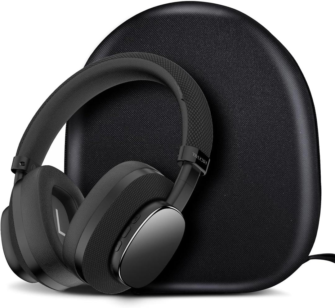 Bluetooth Headphones Over The Ear, Noise Cancelling Headphones Wireless Bluetooth with Microphone, Over Ear Headphone Noise Cancelling 65h Playtime, Clear Calls, Comfort Fit for Travel