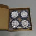 12mm Hex RC Car Tires and Wheels, daitoku 1/14 RC On-Road Drift Racing Tires for Tamiya M08/05/06 MF-01X - Style C (White)